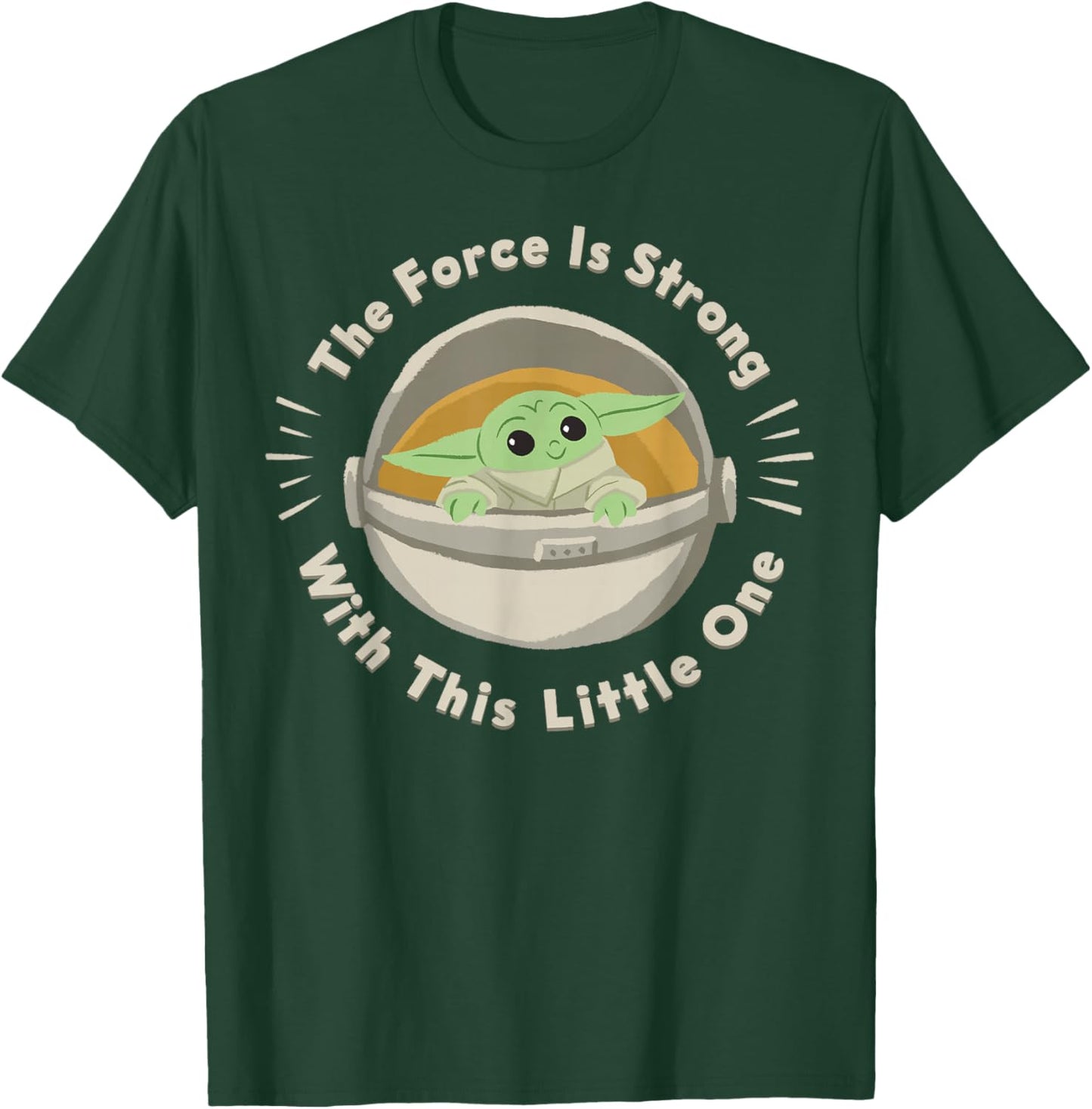 Star Wars The Mandalorian The Child Force Is Strong T-Shirt - T-Shirt | Forest
