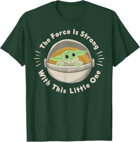 Star Wars The Mandalorian The Child Force Is Strong T-Shirt - T-Shirt | Forest