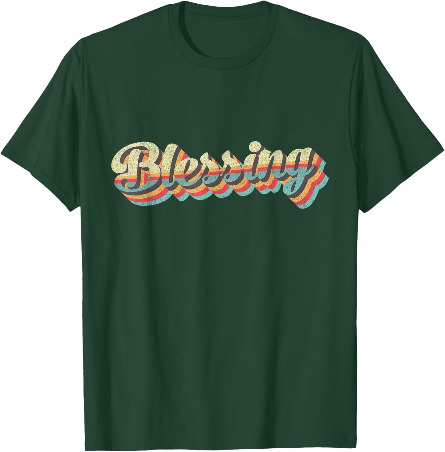 Vintage Blessing in Disguise Funny Halloween Costume Idea T-Shirt - T-Shirt | Forest