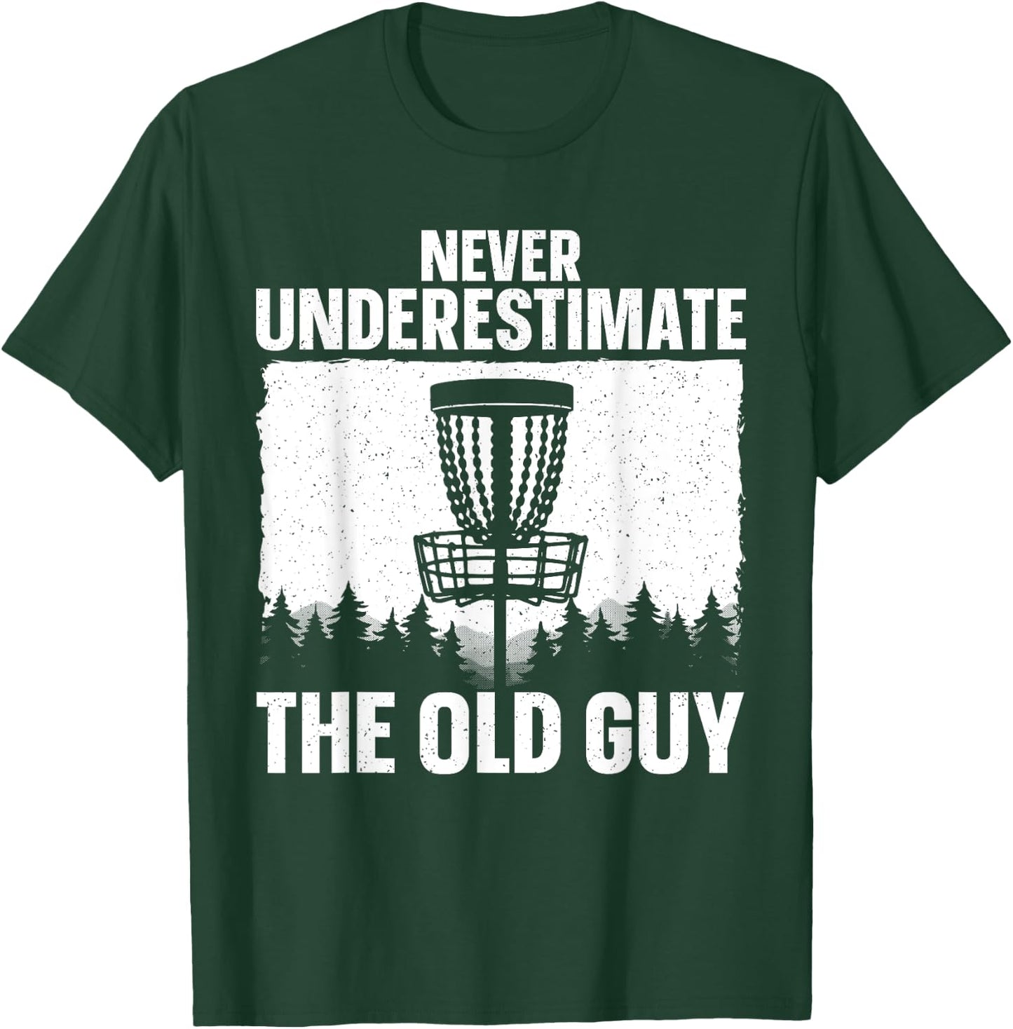 Disc Golf Art For Grandpa Men Dad Disc Golf Player Disc Golf T-Shirt - T-Shirt | Forest
