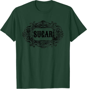 Cute Matching Retro Sugar Halloween Costume couples friends T-Shirt - T-Shirt | Forest