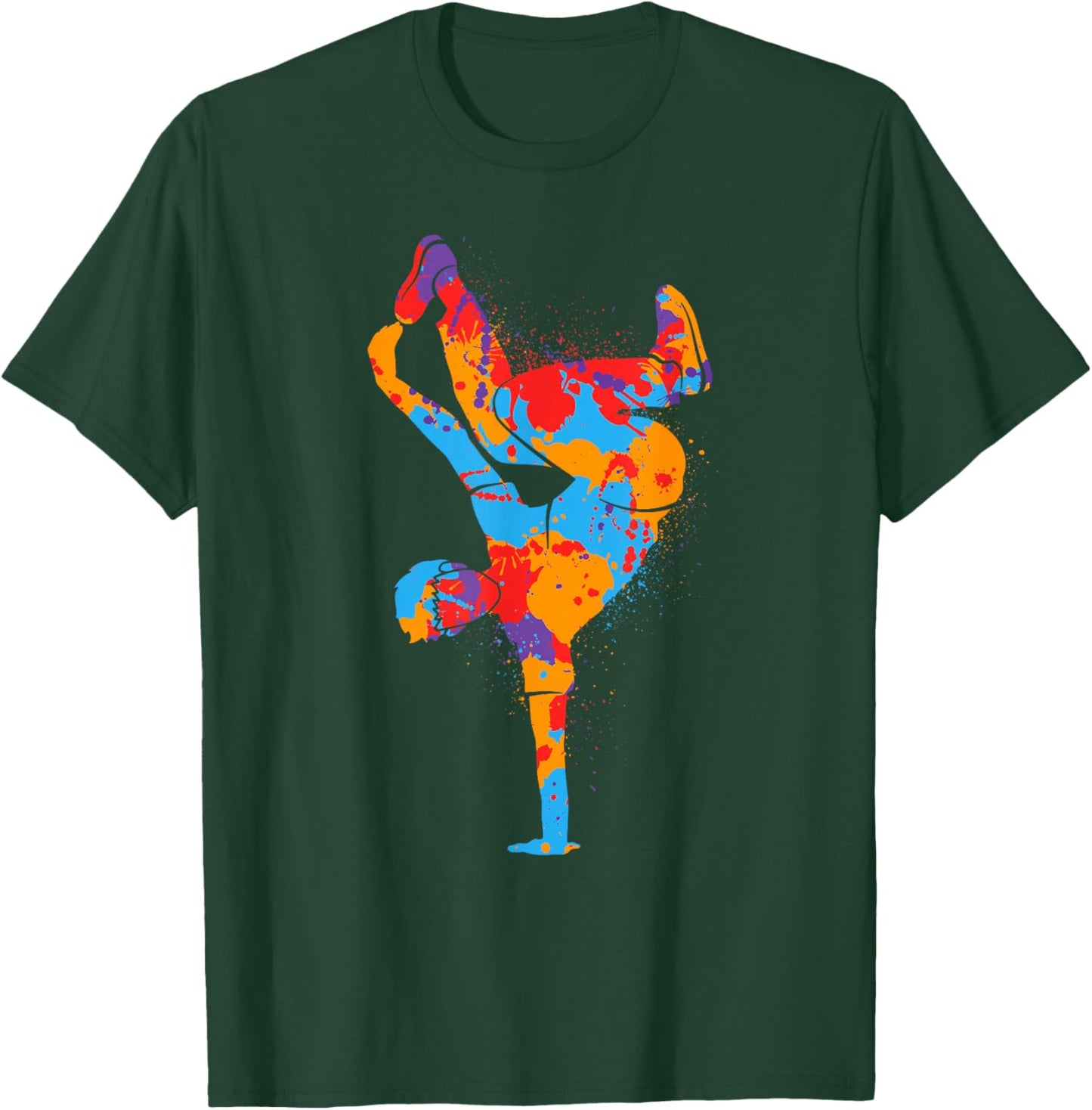 Breakdancing Colorful Street Dancing Boys Men Breakdancer T-Shirt - T-Shirt | Forest