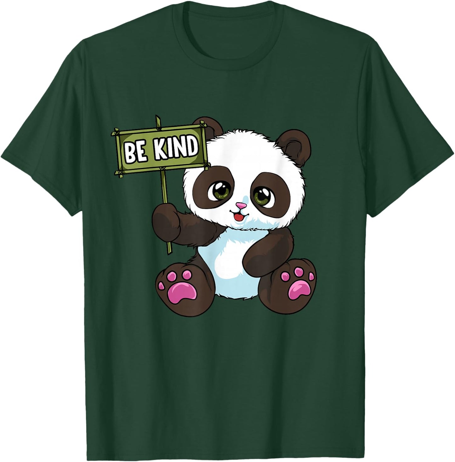 Be Kind Panda Cute Student Choose Kindness Anti-Bullying T-Shirt - T-Shirt | Forest