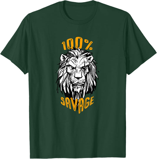 Disney The Lion King Scar 100% Savage Live Action T-Shirt - T-Shirt | Forest