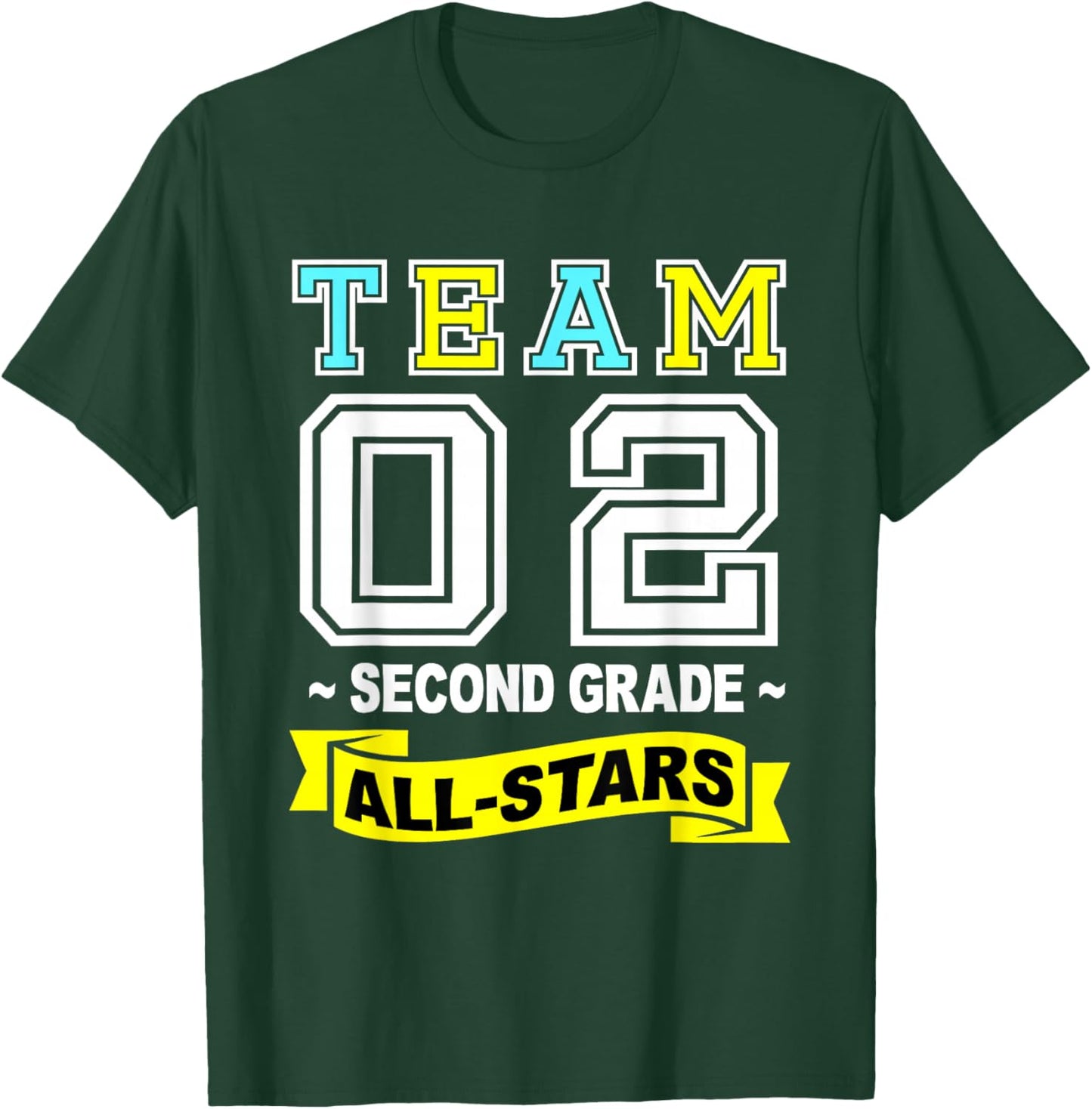 Retro Team 2nd Grade Shirt All-Stars Sport Jersey For Kids T-Shirt - T-Shirt | Forest