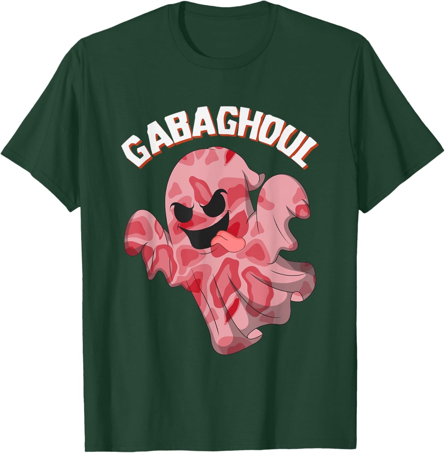 Gabaghoul Ghost Italian Ham Halloween Gabagool Parody T-Shirt - T-Shirt | Forest