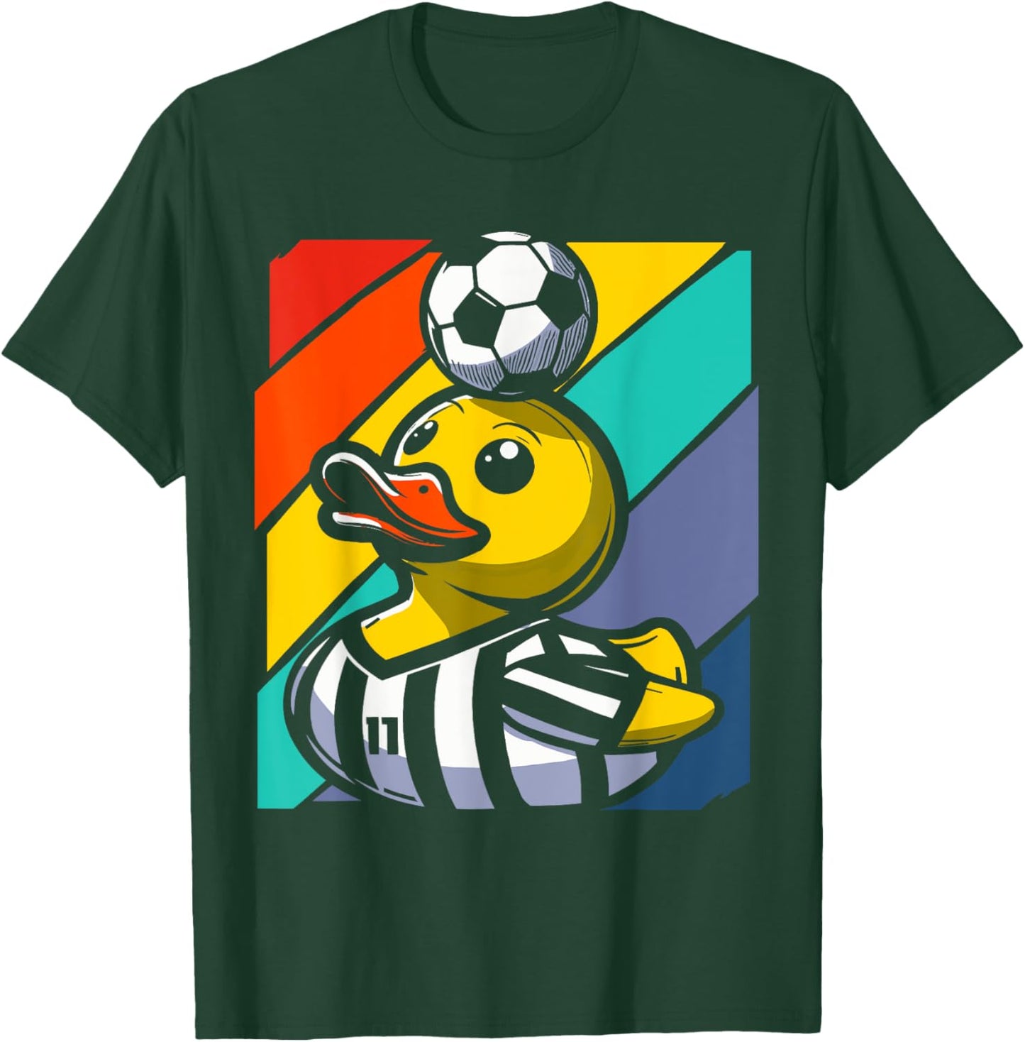 Soccer Rubber Duck T-Shirt - T-Shirt | Forest