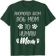 Funny New Mom Baby Promoted From Dog Mom To Human Mom Mother T-Shirt - T-Shirt | Forest