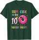 This Girl Is Now 10 Double Digits 10th birthday Donut T-Shirt - T-Shirt | Forest