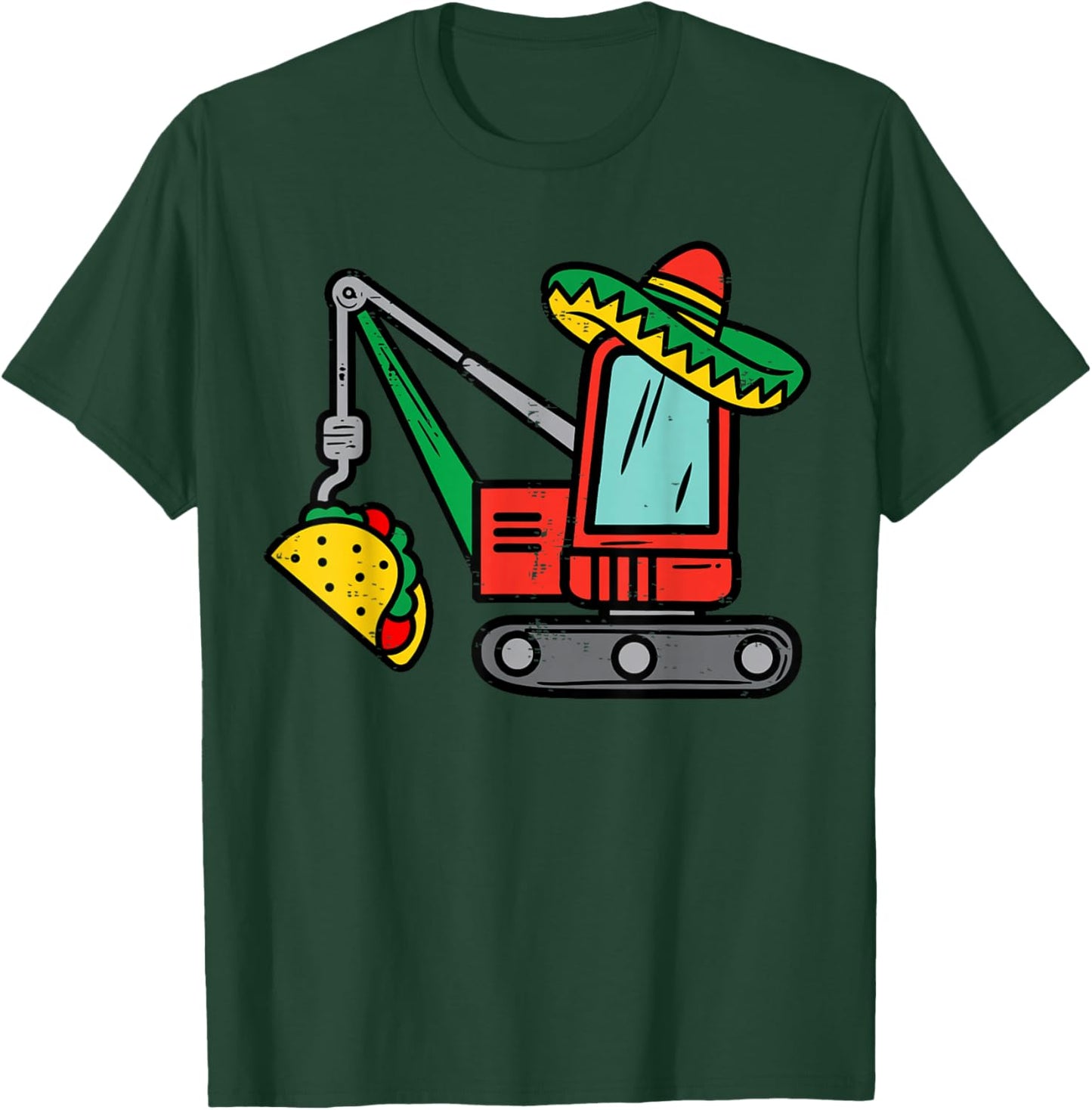 Mexican Crane Tacos Boys Cinco De Mayo Fiesta Kids Toddler T-Shirt - T-Shirt | Forest