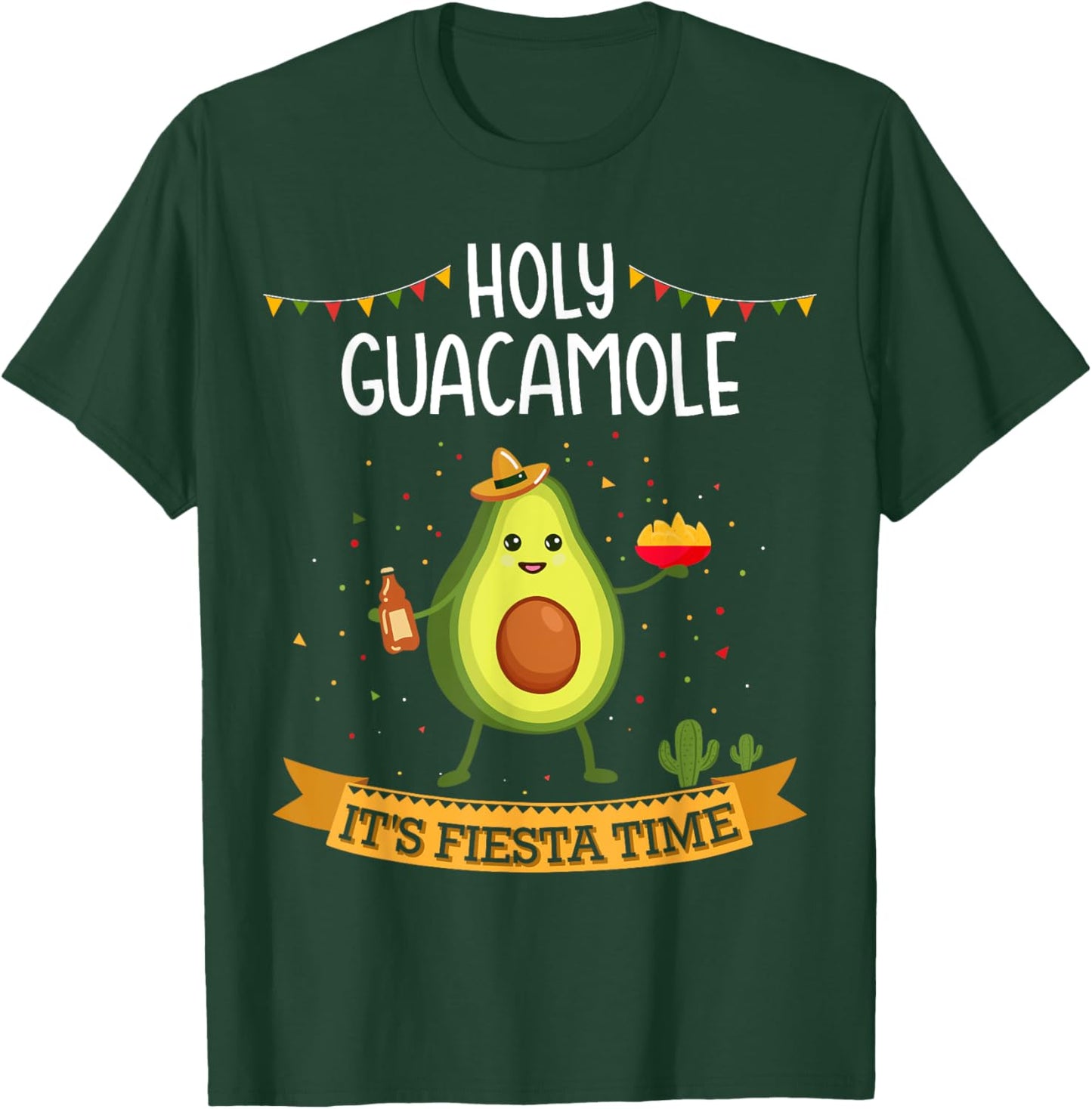 Holy guacamole with avocado for Cinco de Mayo fiesta time T-Shirt - T-Shirt | Forest