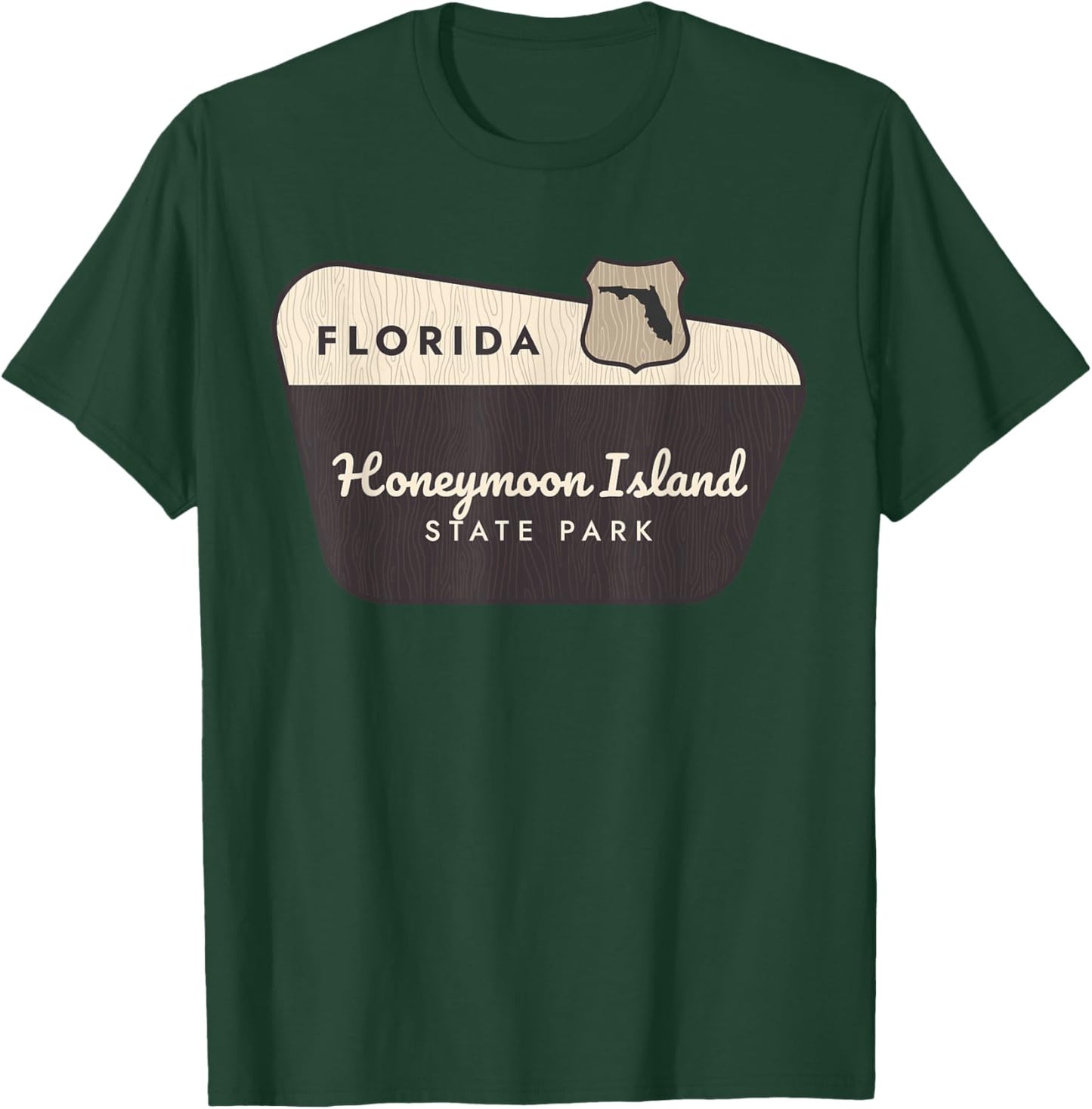 Honeymoon Island State Park Florida Welcome Sign Vacation T-Shirt - T-Shirt | Forest