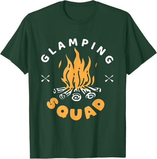 Glamping Squad | Glamorous Camping | Glamper T-Shirt - T-Shirt | Forest