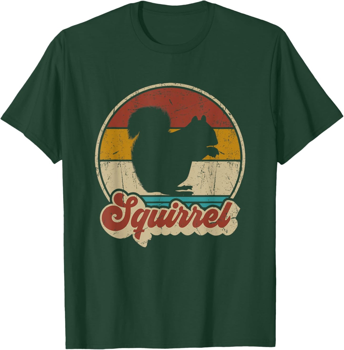 Vintage Squirrel Men Women Kids Boys Girls Funny Retro T-Shirt - T-Shirt | Forest