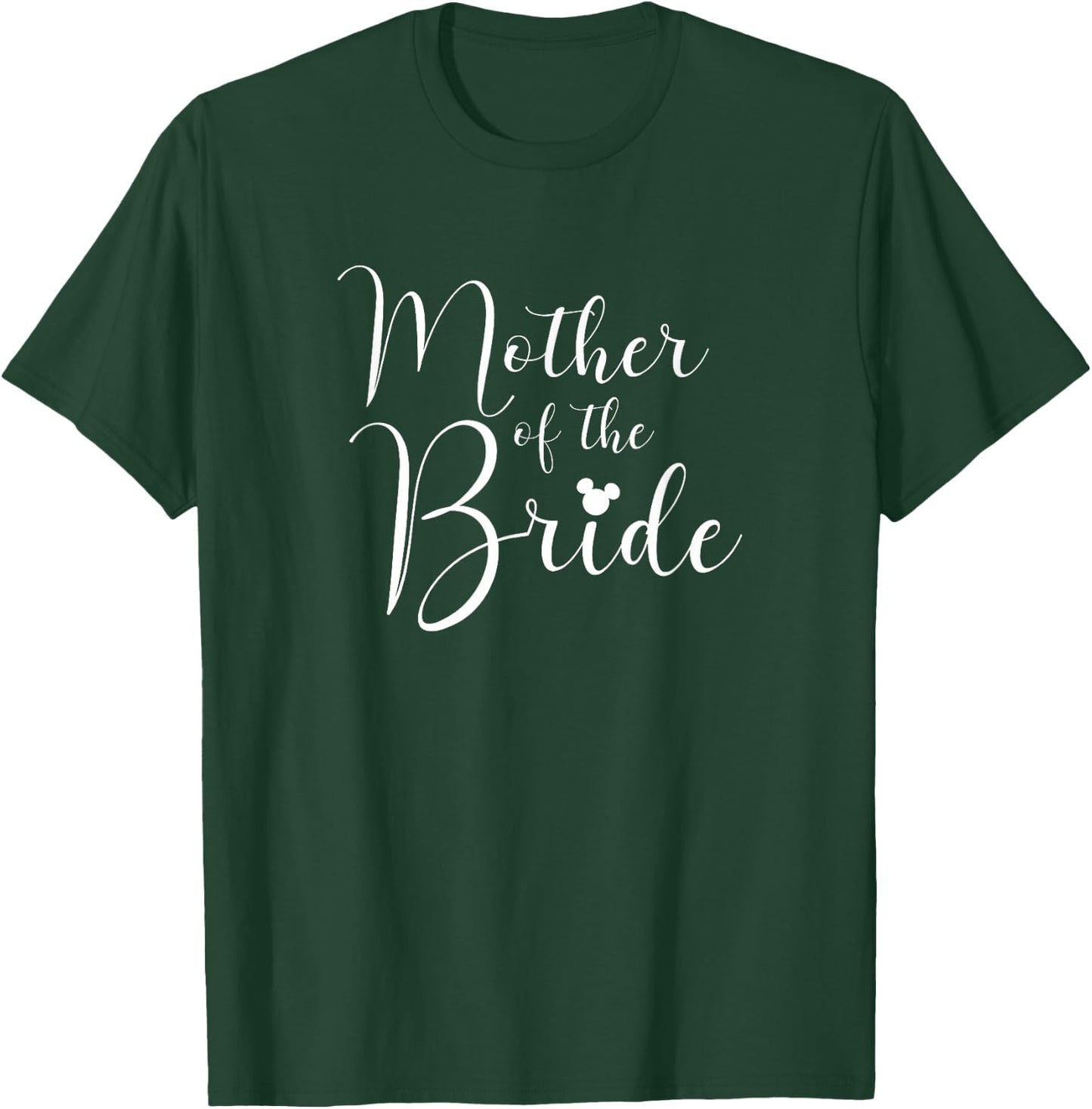 Disney Mickey and Friends Mother of The Bride Text Logo T-Shirt - T-Shirt | Forest