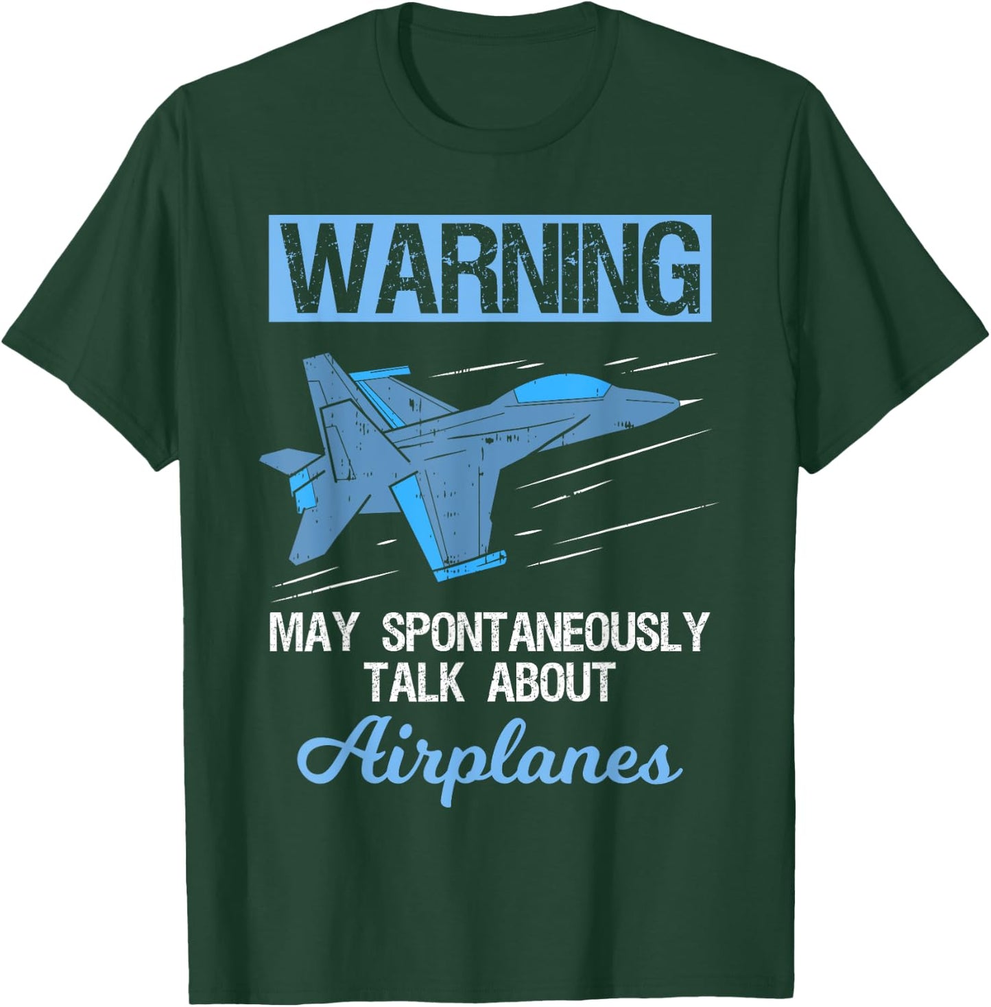 Funny Pilot Aviation Jet Fighter Aeroplane Plane T-Shirt - T-Shirt | Forest