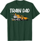 Train Gift Dad Men Cool Locomotives Train Conductors T-Shirt - T-Shirt | Forest