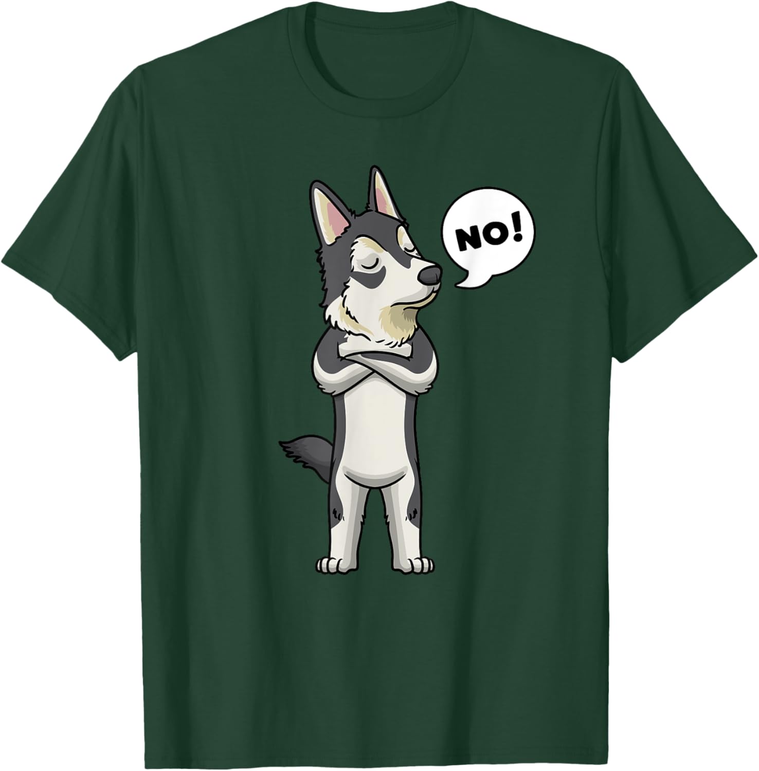 Stubborn Gerberian Shepsky Dog Men Women Girls Kids T-Shirt - T-Shirt | Forest