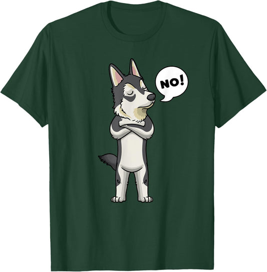 Stubborn Gerberian Shepsky Dog Men Women Girls Kids T-Shirt - T-Shirt | Forest