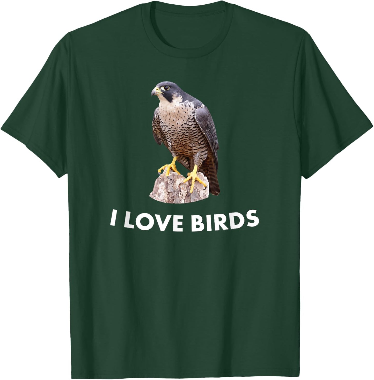 Peregrine Falcon Bird Birding Gift T-Shirt - T-Shirt | Forest