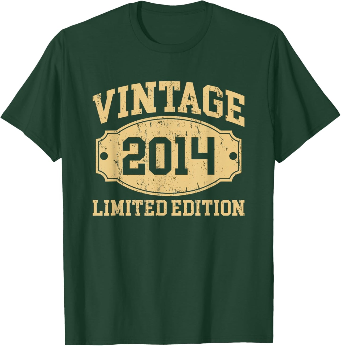Vintage 2014 Men Women Born In 2014 Birthday Idea Vintage T-Shirt - T-Shirt | Forest