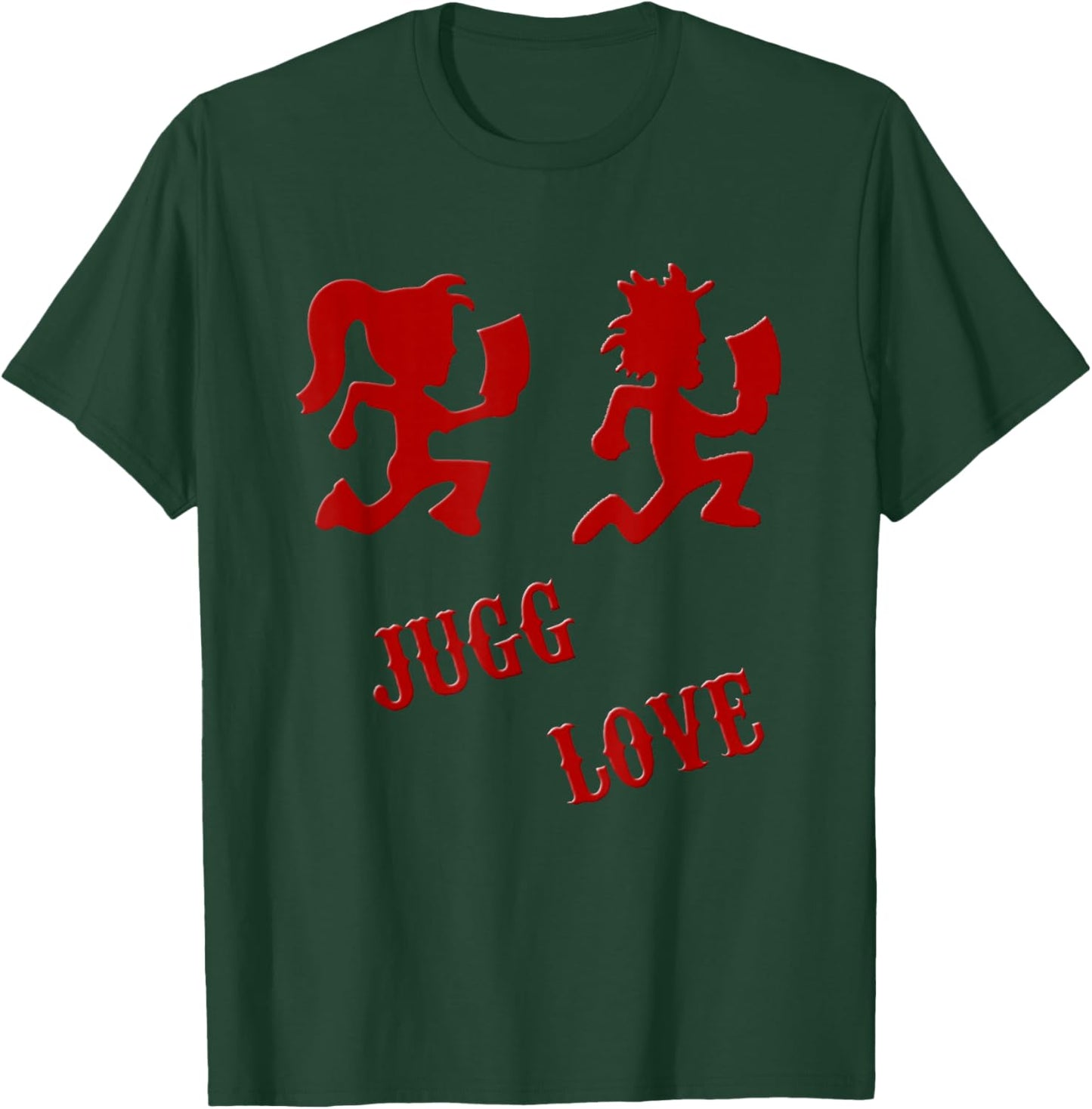 Hers Juggalette ICP Whoop Whoop Jugg Love Vibrantly Colors T-Shirt - T-Shirt | Forest