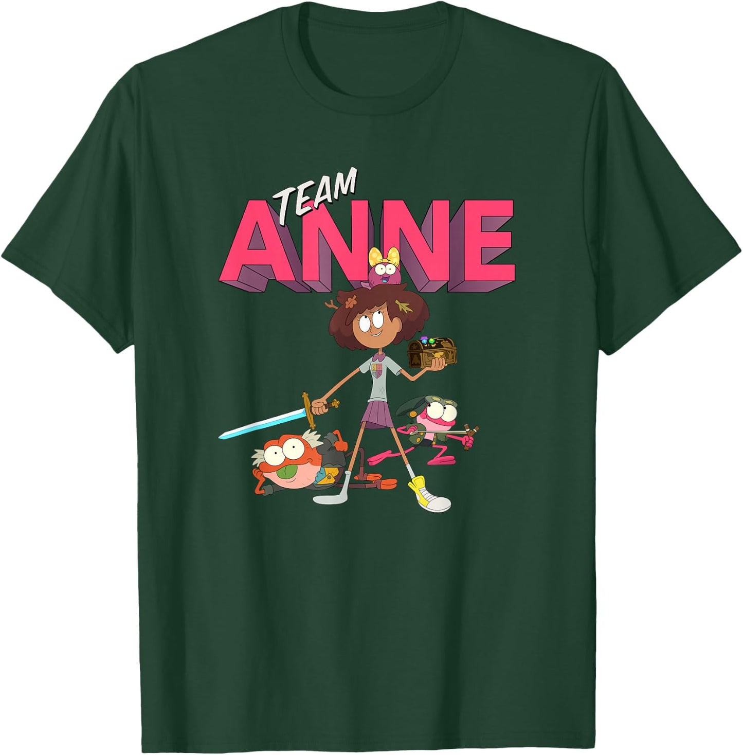 Disney Channel Amphibia Team Anne Small T-Shirt - T-Shirt | Forest