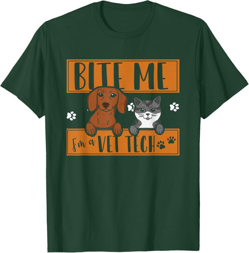 Funny Bite Me I'm Vet Tech | Veterinary | Veterinarian