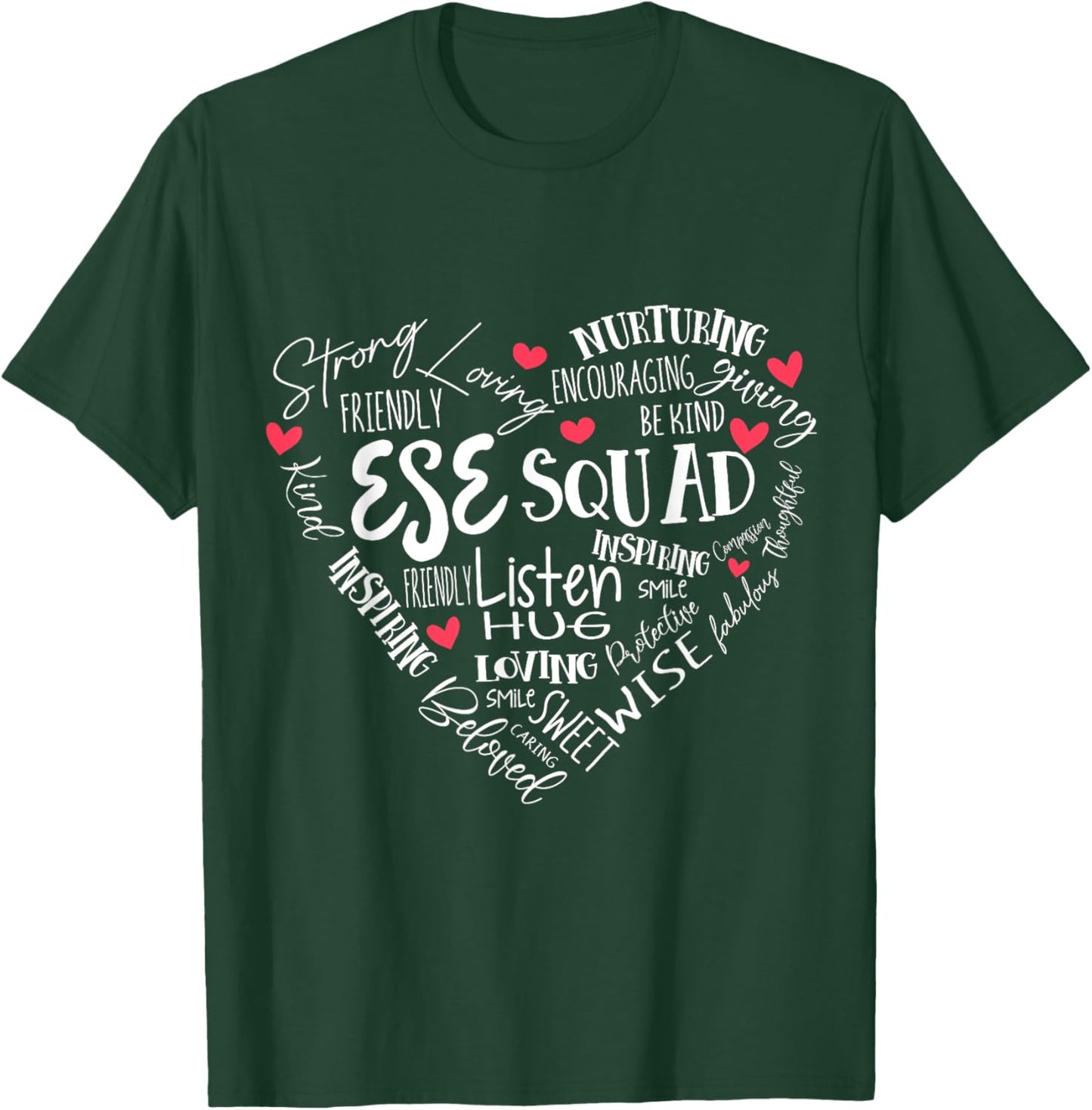 ESE Squad First Last Day Team Exceptional Student Education T-Shirt - T-Shirt | Forest