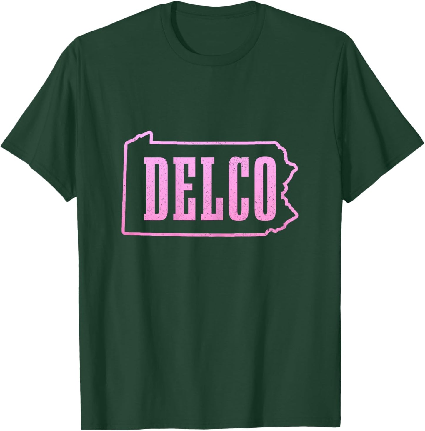 Delco Delaware County Card Pride Pennsylvania Vintage T-Shirt - T-Shirt | Forest