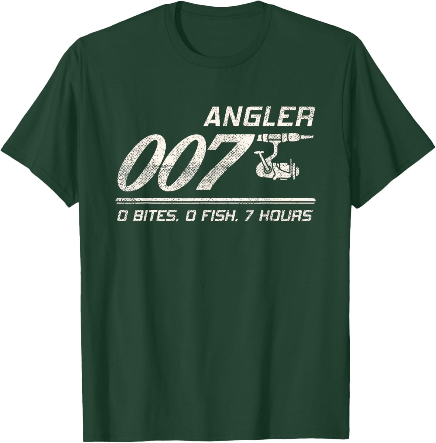 Fisherman Joke Dad Grandpa Angler 007 Funny Fishing Humor T-Shirt - T-Shirt | Forest