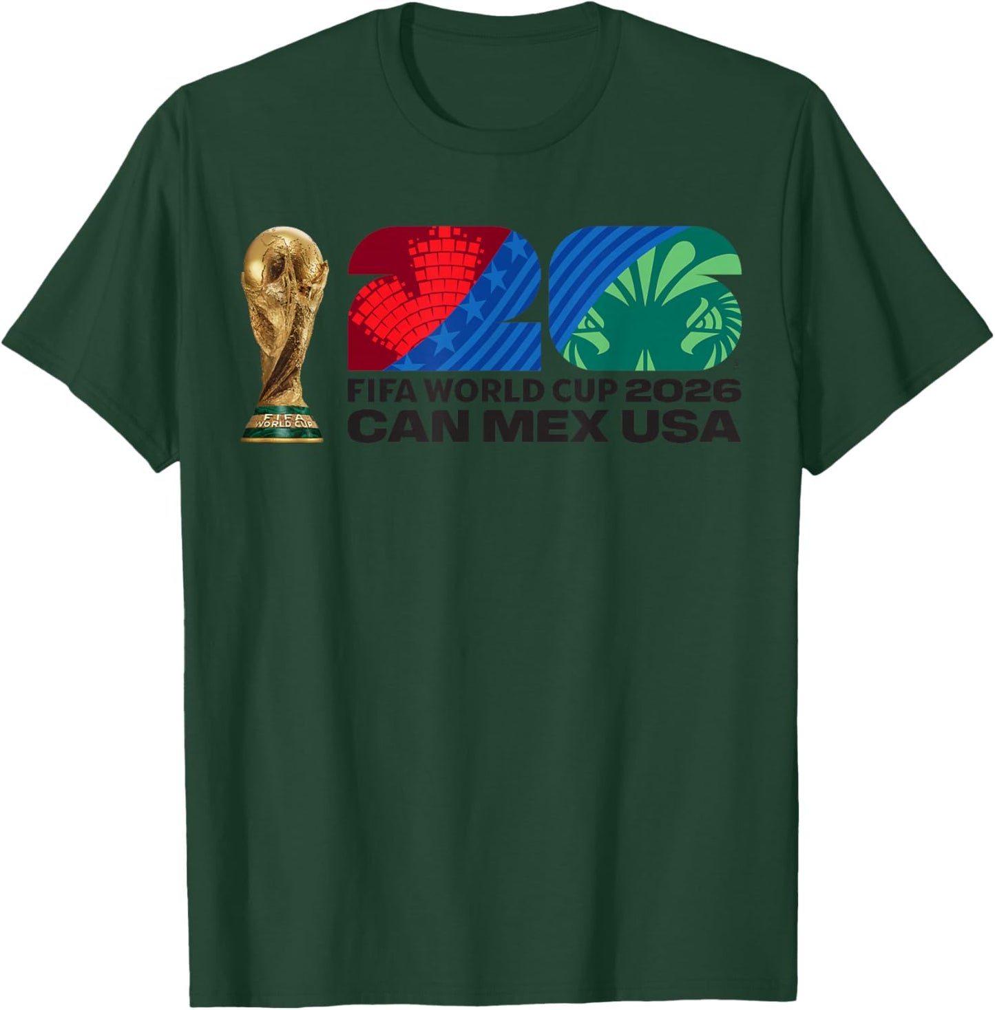 FIFA World CUP26 FIFA Host Country Trophy Color T-Shirt - T-Shirt | Forest