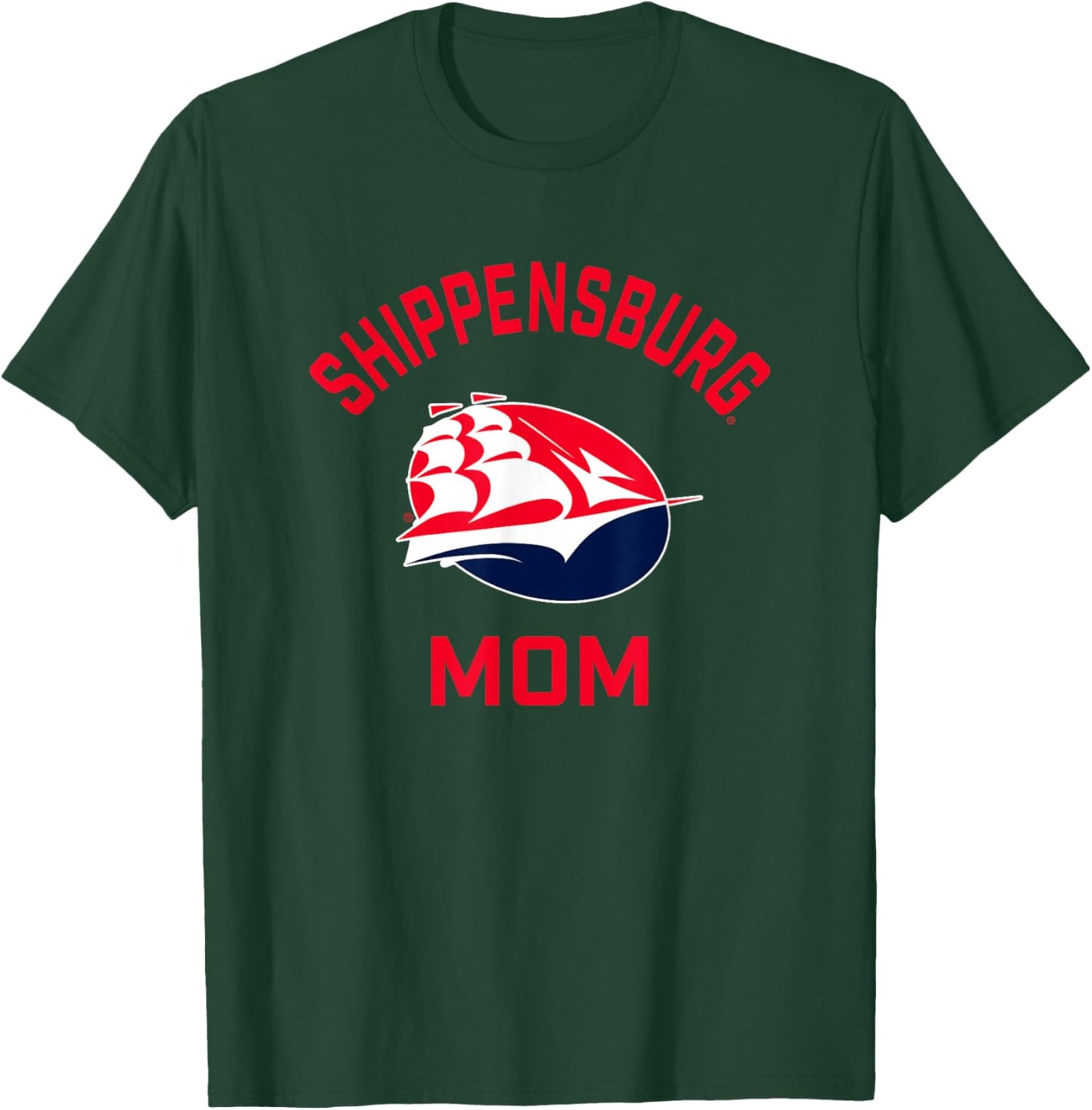 Shippensburg University Raiders Arched Mom T-Shirt - T-Shirt | Forest