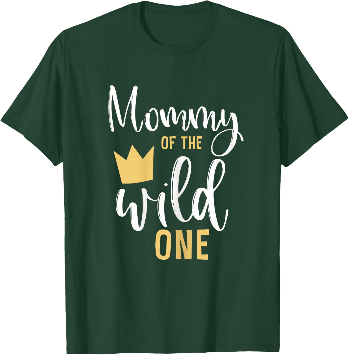 Mommy of The Wild One 1st Birthday First Thing Matching T-Shirt - T-Shirt | Forest