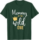Mommy of The Wild One 1st Birthday First Thing Matching T-Shirt - T-Shirt | Forest