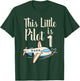 Kids 1 Year Old Boy Girl Airplane Pilot 1st Birthday Party T-Shirt - T-Shirt | Forest