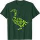 Three Leaf Shamrock Goose Irish St. Patrick's Day Lucky T-Shirt - T-Shirt | Forest