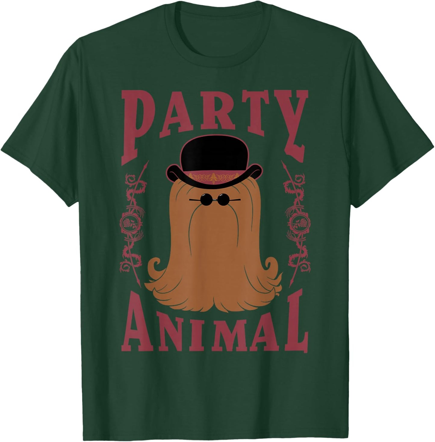 Addams Family Cousin It Party Animal Portrait Small T-Shirt - T-Shirt | Forest