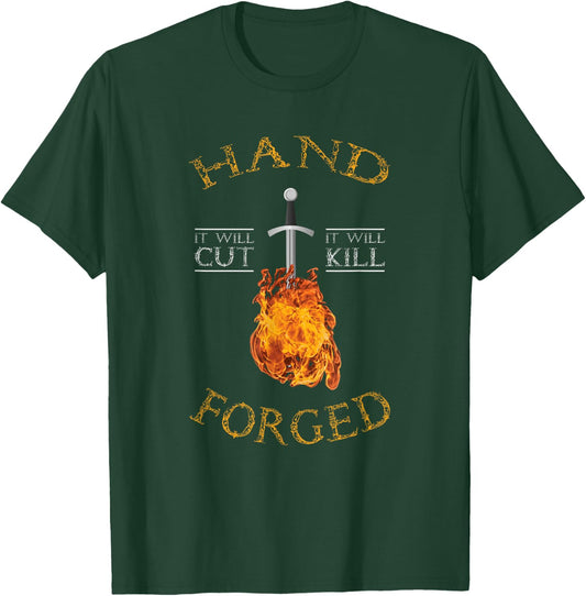 Hand Forged It Will Cut Knife Forging T-Shirt - T-Shirt | Forest