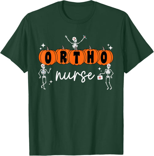 Ortho Orthopedic Halloween Pumpkin Skeleton Ortho Nurse