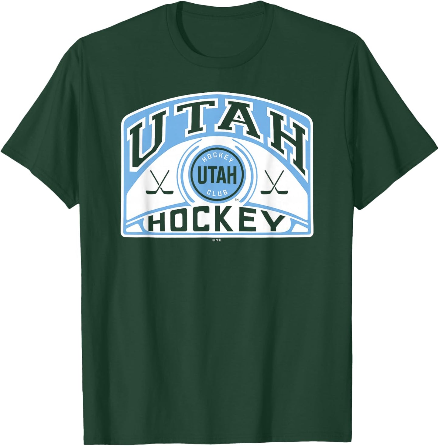 Utah Hockey Club Glide Black Officially Licensed T-Shirt - T-Shirt | Forest