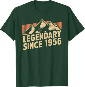 Legendary Since 1956 Birthday Mountain Retro Vintage 1956 T-Shirt - T-Shirt | Forest