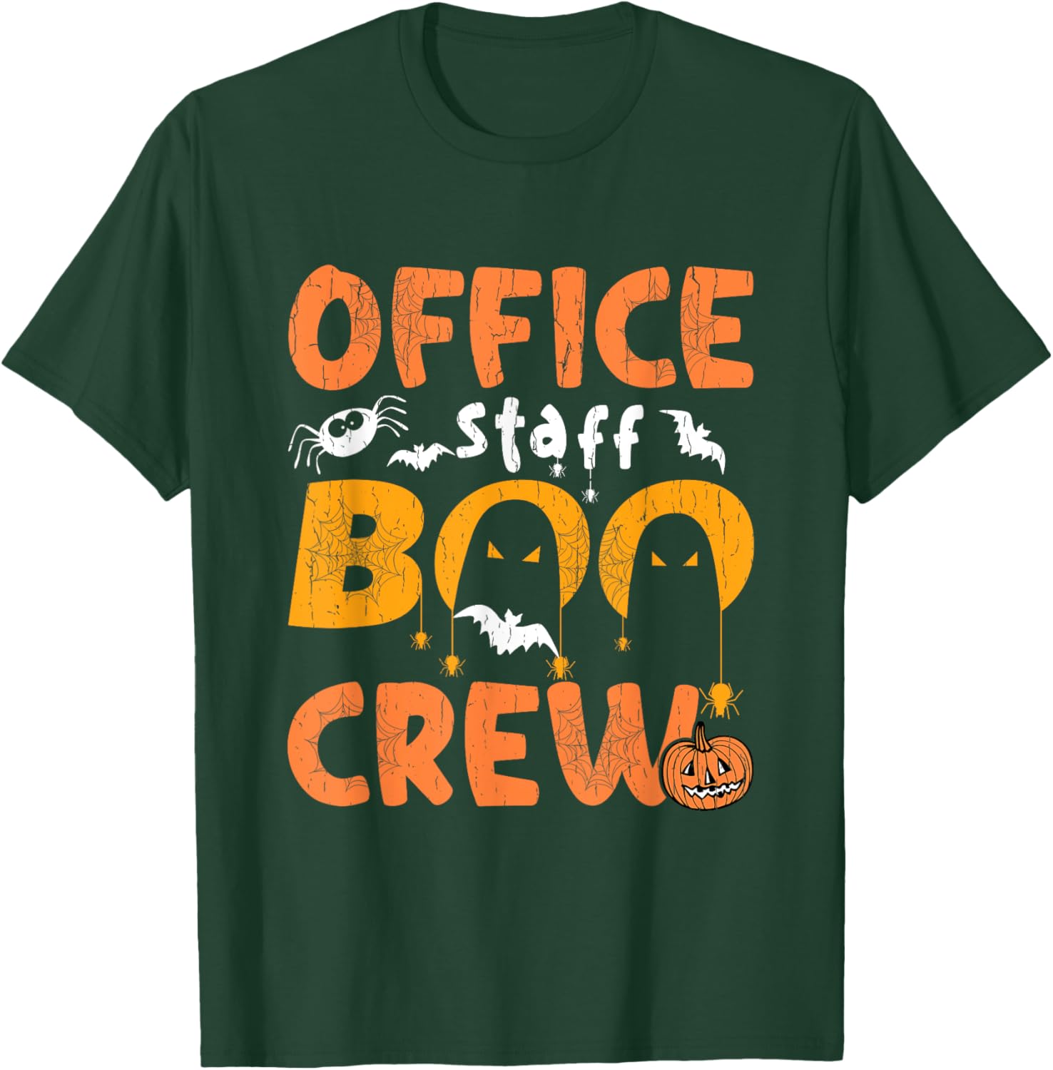 Office Staff Boo Crew Funny Halloween Matching Costume T-Shirt - T-Shirt | Forest