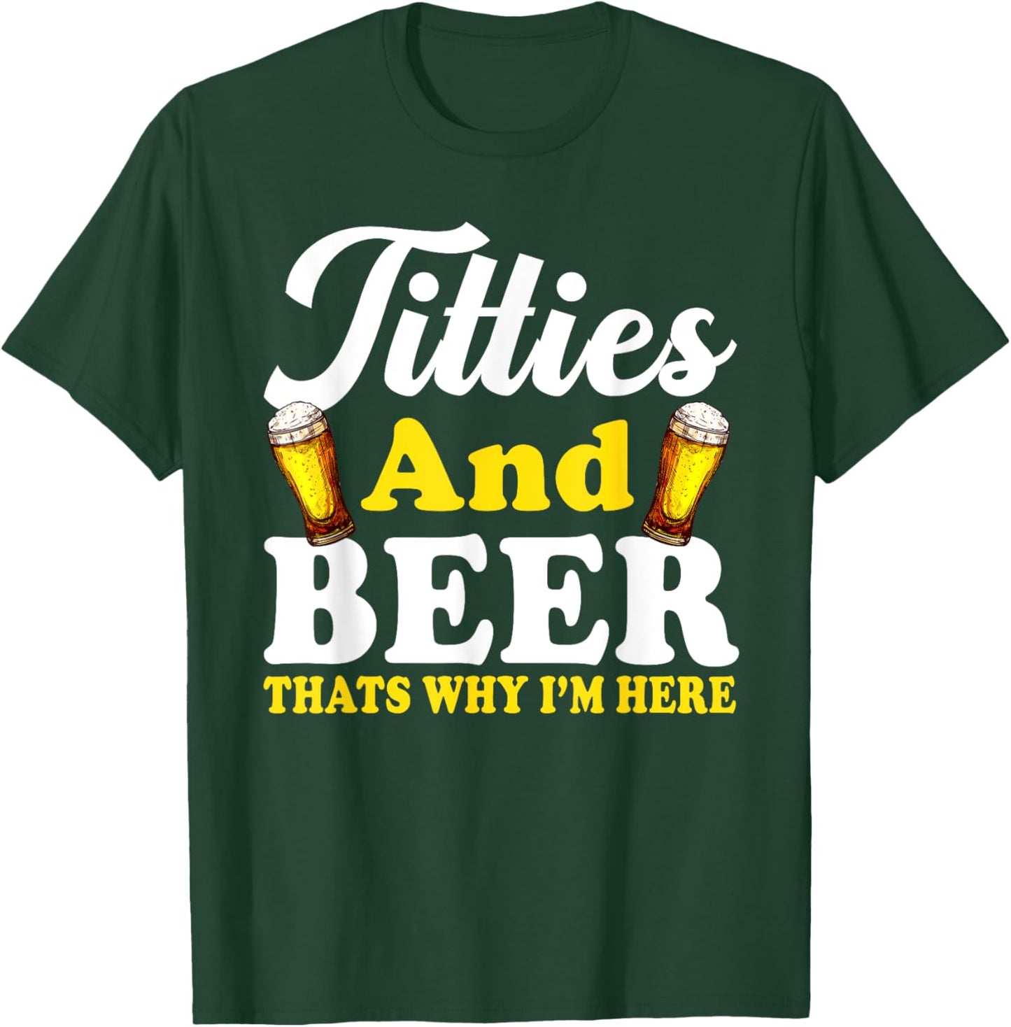 Funny Beer Lover Men Women Adults Graphic Alcohol Drinkers T-Shirt - T-Shirt | Forest