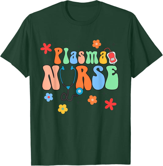 Plasma Nurse Lab Registered Nurse RN Appreciation T-Shirt - T-Shirt | Forest