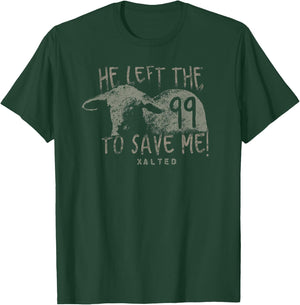 He Left the 99 T Shirt Christian Gifts T-Shirt - T-Shirt | Forest