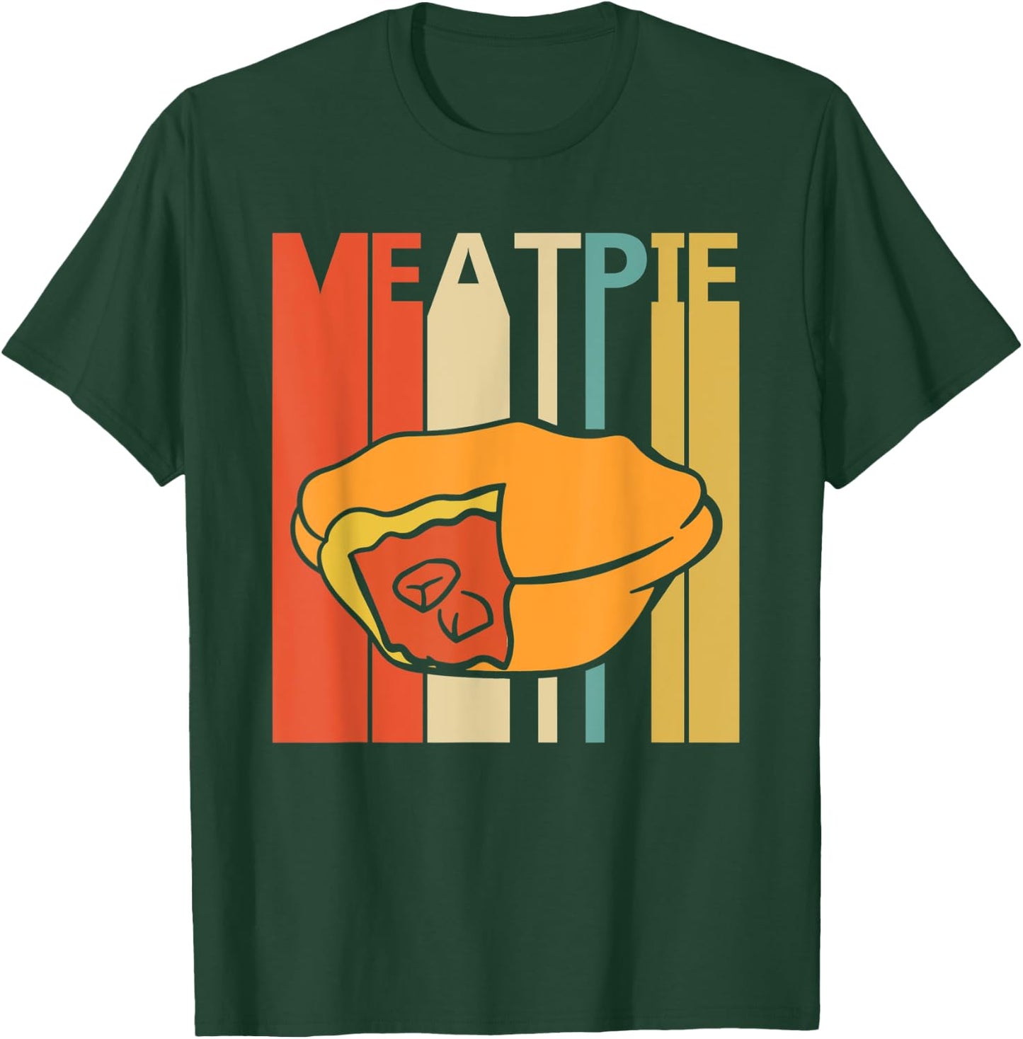 Vintage Retro Meat Pie T-Shirt - T-Shirt | Forest
