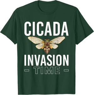 Cicada Invasion Time Cicada Brood XIX & XIII T-Shirt - T-Shirt | Forest