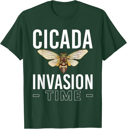 Cicada Invasion Time Cicada Brood XIX & XIII T-Shirt - T-Shirt | Forest
