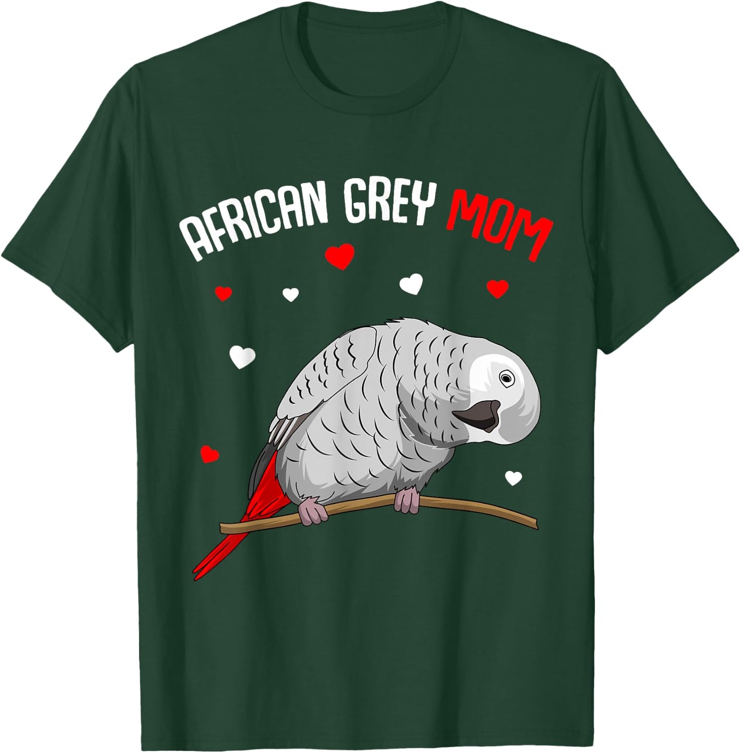 African Grey Parrot Mom Love funny Women T-Shirt - T-Shirt | Forest